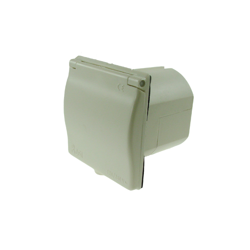 240V 16A White Mains Flush Fit Socket